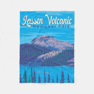 Couverture Polaire Parc national volcanique de Lassen Illustration Vo