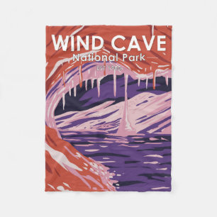 Couverture Polaire Parc national Wind Cave South Dakota Vintage