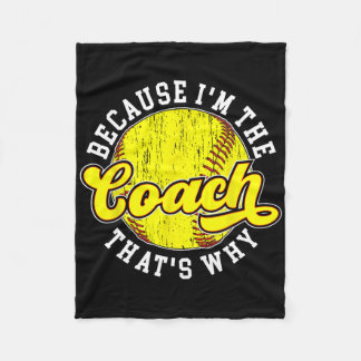 Couverture Polaire Parce que je suis l'entraîneur Softll Coach Softll