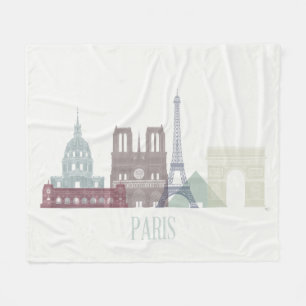 Couverture Polaire Paris Skyline