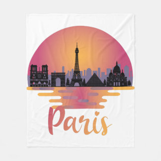 Couverture Polaire Paris Skyline