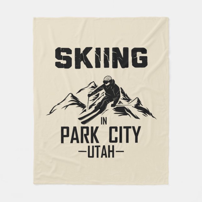 Couverture Polaire Park City Utah ski (Devant)