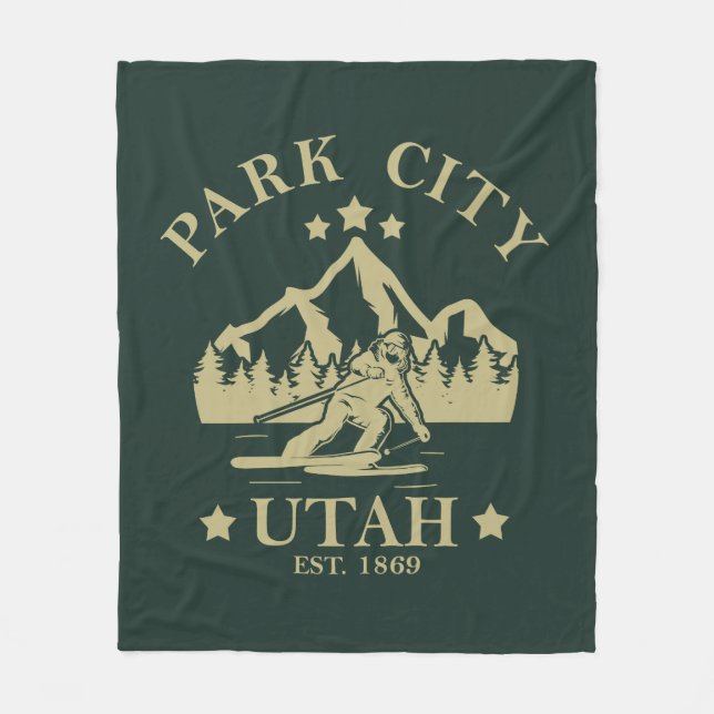 Couverture Polaire Park City Utah ski (Devant)