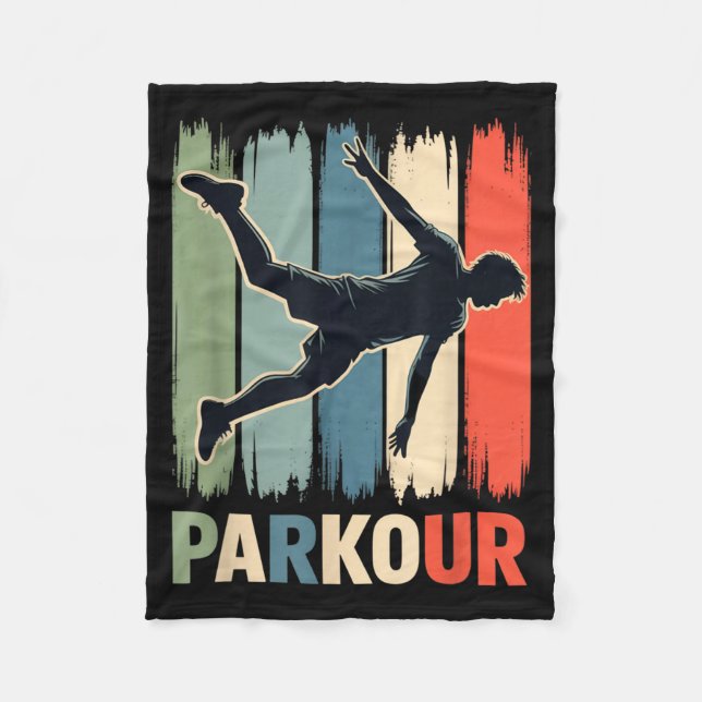 Couverture Polaire Parkour, Urban Gymnast, Traceur, Runner  (Devant)