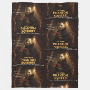 Couverture Polaire Parodie de l'Opéra Fantôme Écureuil