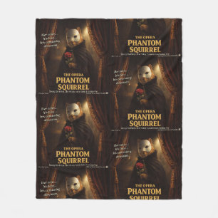 Couverture Polaire Parodie de l'Opéra Fantôme Écureuil