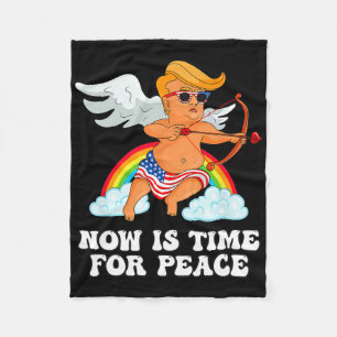 Couverture Polaire Parodie drôle de Cupidon Trump - Maintenant est le