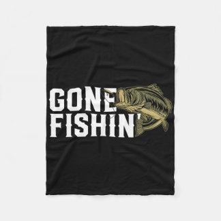 Couverture Polaire Parti Pêcher Drôle Largemouth B Cadeau De Pêche Po