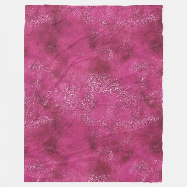 Couverture Polaire Parties scintillant de glam Abstraite rose Fille (Devant)