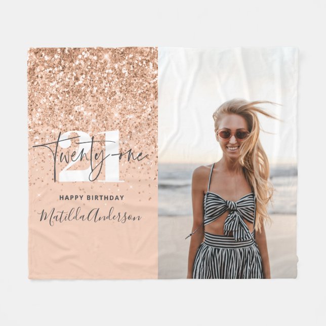 Couverture Polaire parties scintillant de pêche moderne pour filles p (Devant (Horizontal))