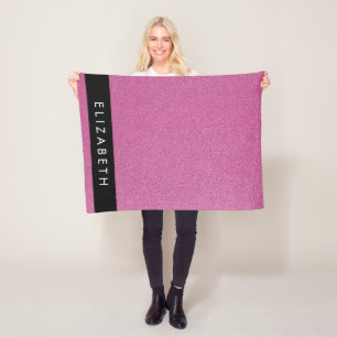 Couverture Polaire Parties scintillant rose, Arrière - plan Parties s