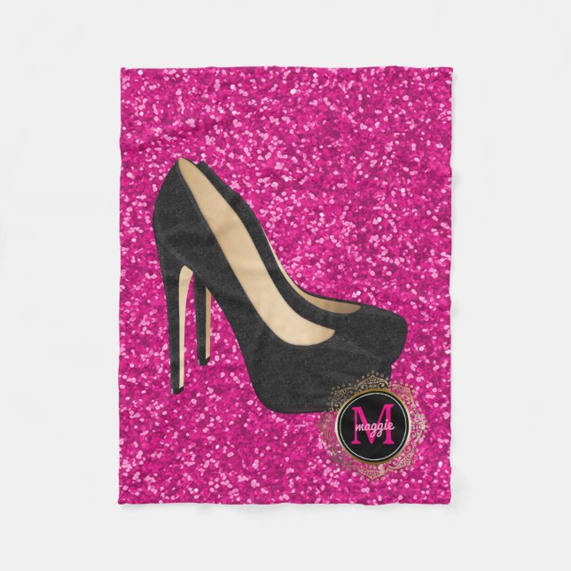 Couverture Polaire Parties scintillantes noires de talons hauts du (Devant)