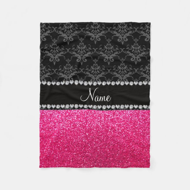 Couverture Polaire Parties scintillantes noires nommées (Devant)