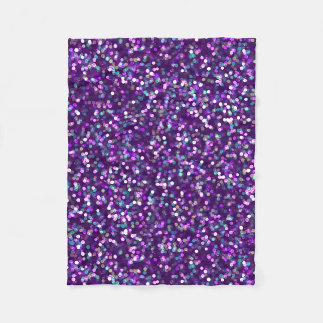 Couverture Polaire Parties scintillantes pourpres de scintillement (Devant)