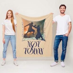 Couverture Polaire "Pas Aujourd'Hui" Arya Stark Vs. Le Roi De Nuit