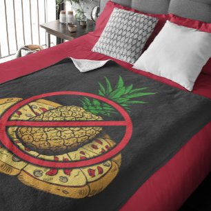 Couverture Polaire Pas d'ananas sur ma pizza