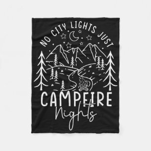 Couverture Polaire Pas de lumières de la ville juste des nuits au feu
