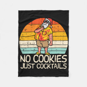 Couverture Polaire Pas de queues de cookies Santa été Noël en juillet