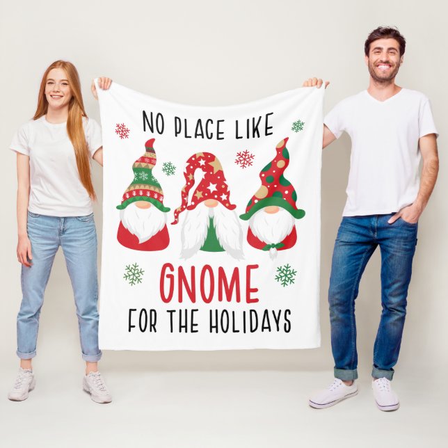 Couverture Polaire Pas D'Endroit Comme Gnome Pour Le Jeu De Noël Des  (En situation)