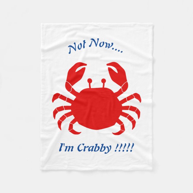 Couverture Polaire Pas maintenant... Je suis Crabby !!!!Couverture (Devant)
