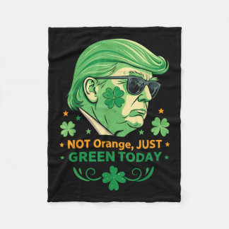Couverture Polaire Pas Orange, Juste Vert Aujourd'Hui - Drôle Trump S
