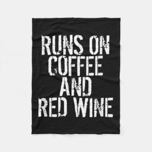 Couverture Polaire Passe Sur Le Café Et Le Vin Rouge