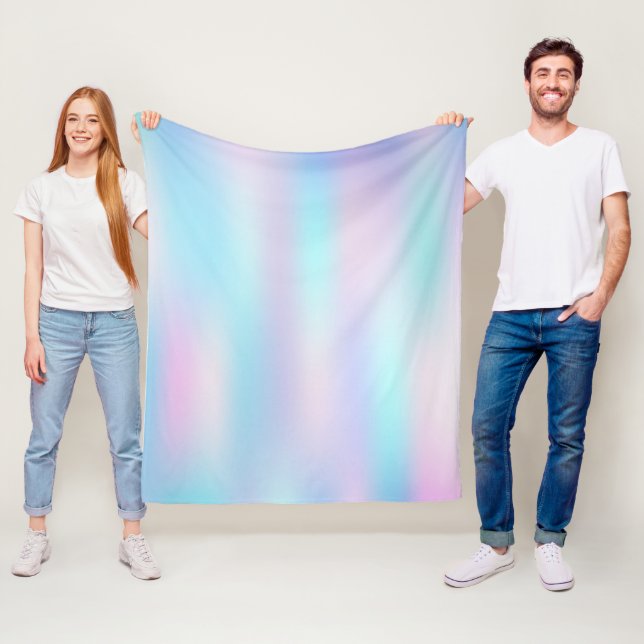 Couverture Polaire Pastel Colours Abstrait Arrière - plan d'iridescen (En situation)