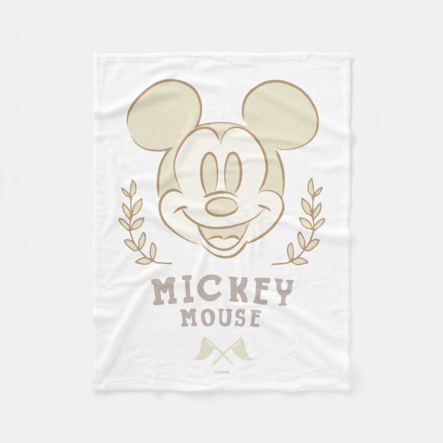 Couverture Polaire Pastel Mickey Mouse Sporty Badge (Devant)
