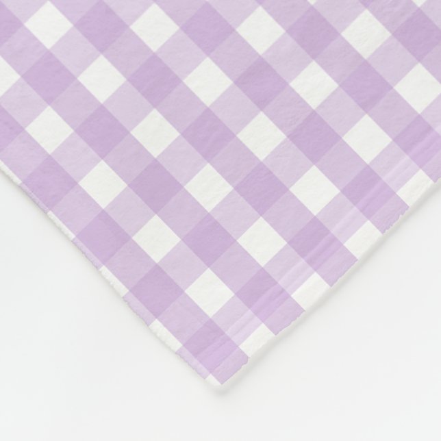Couverture Polaire Pastel Purple En vichy Motif (Coin)