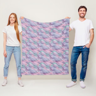 Couverture Polaire Pastel Rainbow Fur