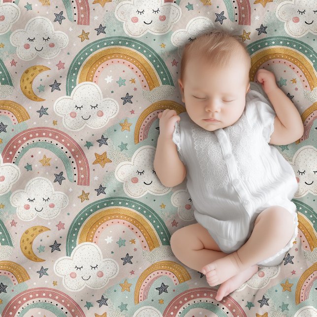 Couverture Polaire Pastel Sky Blanket Cadeau sucré pour le monde des  (Pastel Sky Blanket Sweet Gift for Baby’s World)
