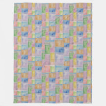 Pastel Throw Grand Effet de verre tendu