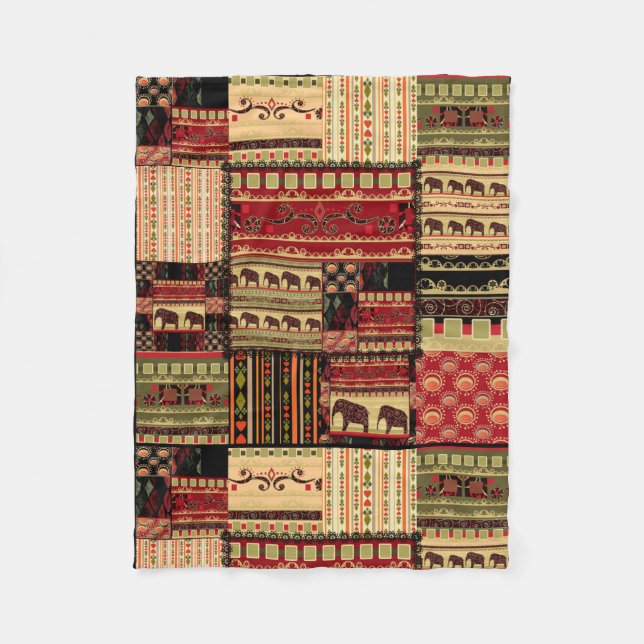 Couverture Polaire Patchwork (Devant)