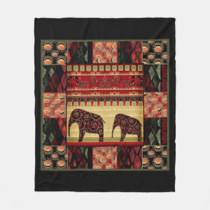 Couverture Polaire Patchwork africain