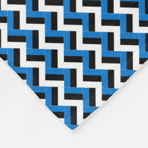 Couverture Polaire Patchwork Estonie Motif Drapeau
