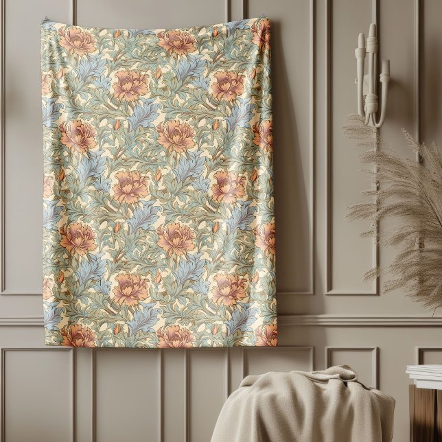 Couverture Polaire Patrimoine William Morris Style Sophisticated Touc (Heritage William Morris Style Sophisticated Touch Fleece Blanket)