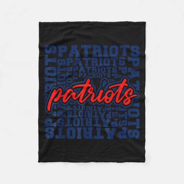 Couverture Polaire Patriots American Blue And Red Patriot Saying  (Devant)