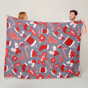 Couverture Polaire Patters de Christmas