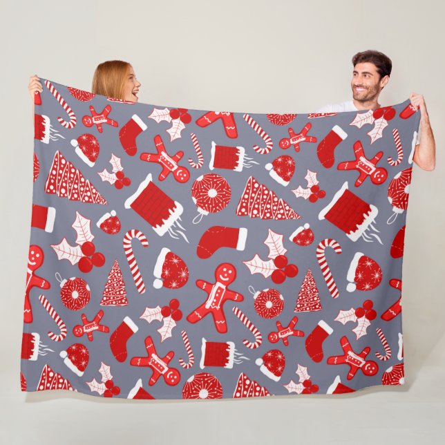 Couverture Polaire Patters de Christmas (En situation)