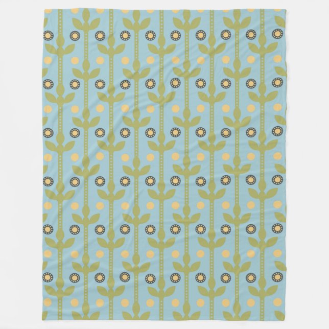 Couverture Polaire Patters de Floral (Devant)