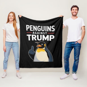 Couverture Polaire Pattes de pingouin levées Résister aux pingouins c