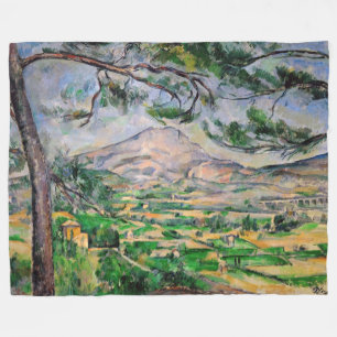 Couverture Polaire Paul Cezanne - Mont Sainte-Victoire et Grand Pin