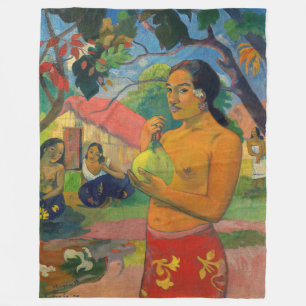 Couverture Polaire Paul Gauguin - Femme tenant un fruit