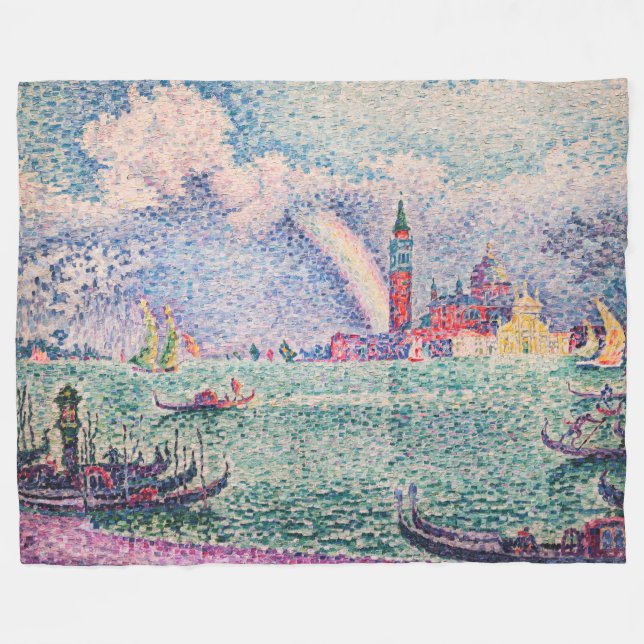 Couverture Polaire Paul Signac - Arc-en-ciel, Venise (Devant (Horizontal))