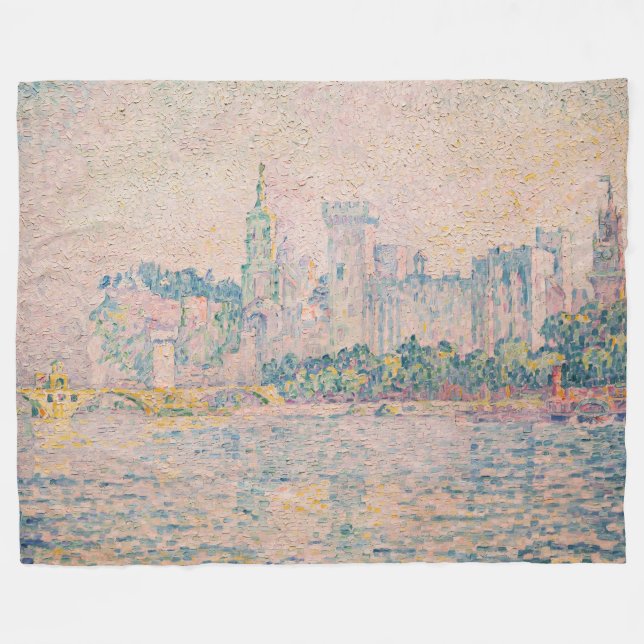 Couverture Polaire Paul Signac - Avignon, matin (Devant (Horizontal))