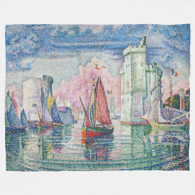 Couverture Polaire Paul Signac - Entrée du port de La Rochelle (Devant (Horizontal))