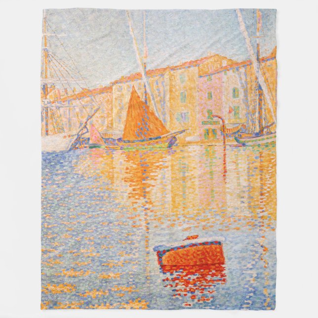 Couverture Polaire Paul Signac - La Bouée Rouge, Saint-Tropez (Devant)