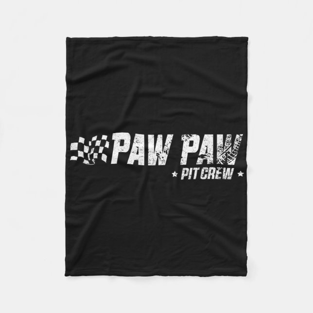 Couverture Polaire Paw Paw T Crew Race Car Birthday Family Racing  (Devant)
