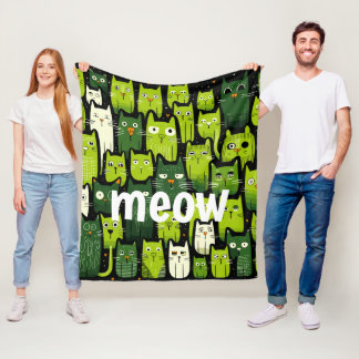 Couverture Polaire Pawsitly Cosy : Mignonne Drôle Amoureux des chats 