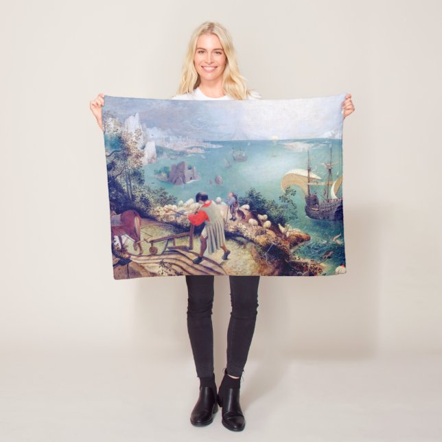 Couverture Polaire Paysage avec la chute d'Icarus, Pieter Bruegel (En situation)